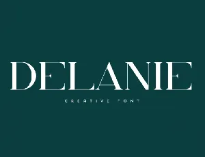 Delanie font