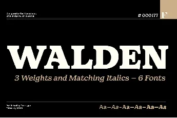 Walden font