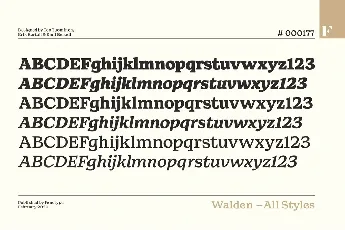 Walden font