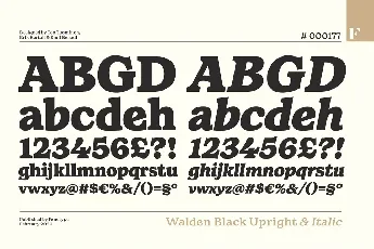 Walden font