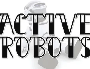 Active Robots Display font