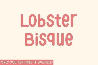 Lobster Bisque font