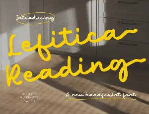 Lefitica Reading font