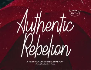 Authentic Rebelion font