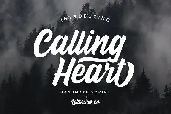 Calling Heart font