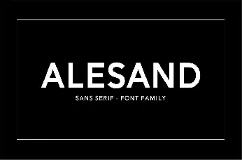 Alesand font