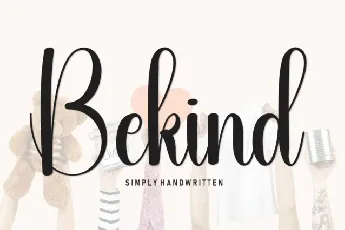 Bekind Script Typeface font