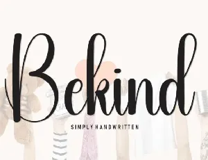 Bekind Script Typeface font