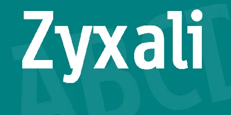 Zyxali font