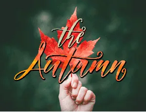 Autumn font