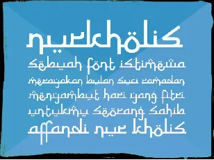 Nurkholis font