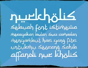 Nurkholis font