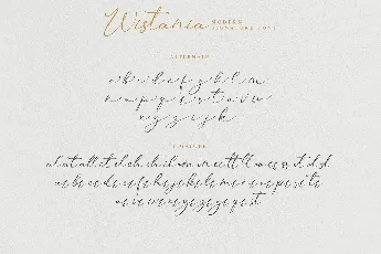 Wistania font