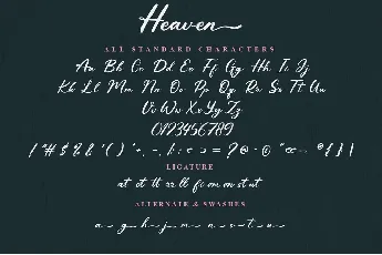 Heaven font