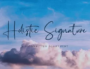 Holistic Signature font