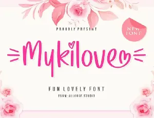 Mykilove Display font