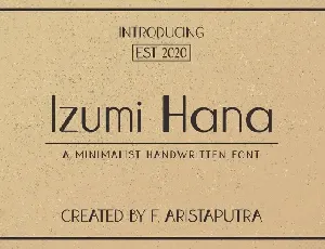 Izumi Hana Sans Serif font