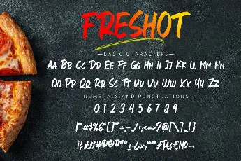 FresHot Brush font