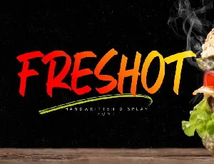 FresHot Brush font