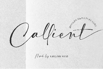 Callient font