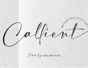 Callient font