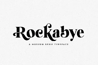 Rockabye Typeface font