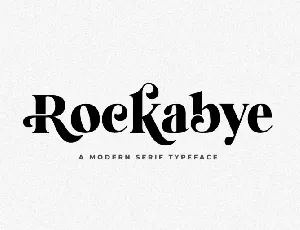 Rockabye Typeface font