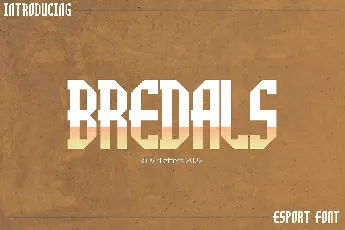 Bredals Esport font