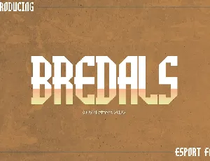 Bredals Esport font