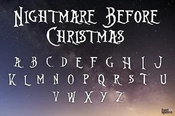 Burtonâ€™s Nightmare font