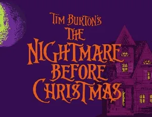 Burtonâ€™s Nightmare font