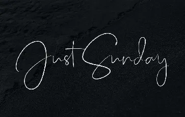 Just Sunday font