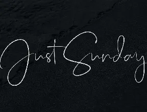 Just Sunday font