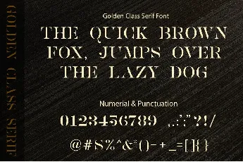 Golden Class Script font