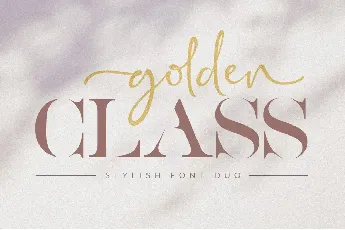 Golden Class Script font