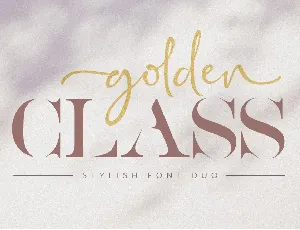 Golden Class Script font