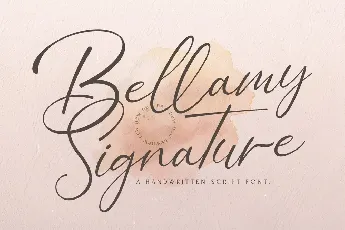 Bellamy Signature font