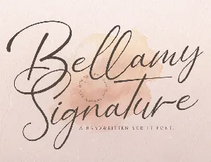 Bellamy Signature font