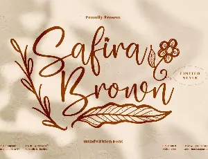 Safira Brown font