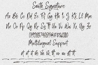 South Signature font