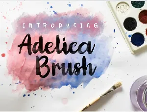 Adelica Brush Demo font