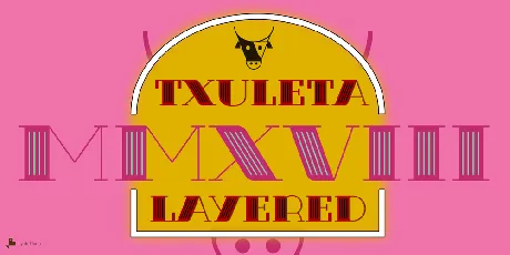 Txuleta Deco font