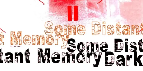 Some Distant Memory font