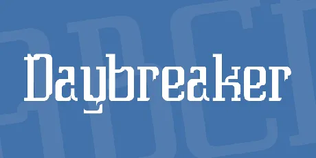 Daybreaker font