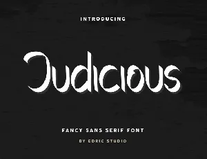 Judicious font