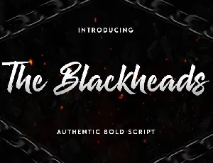 The Blackheads font
