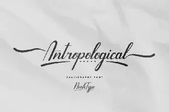 Antropological Calligraphy font