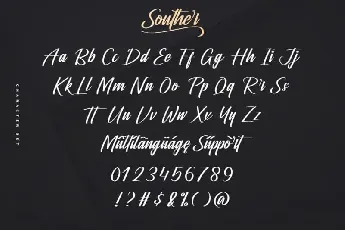 Souther Brush Script font