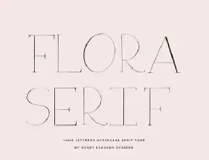 Flora Serif font
