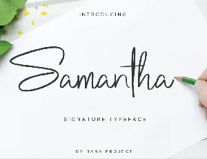 Samantha font